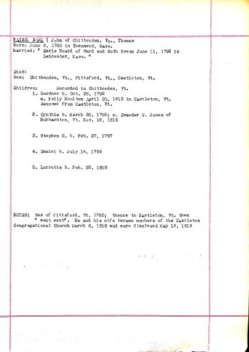 General History: Left Vermont 3